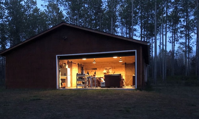 Pine County Cabina | The Gabin. Part garage, part cabin. All good.