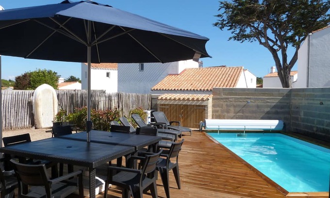 L'Epine Casa | Casa nueva con piscina privada en Noirmoutier - 10 personas