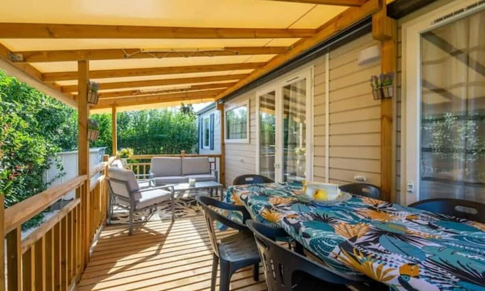 Vias Alquiler De RV | Mobile Home 44m² Camping 4* La Carabasse Vias Beach 800m from the sea