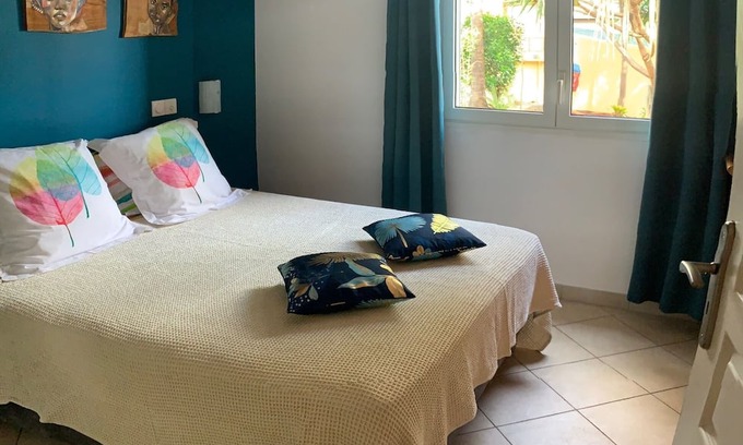 Piton Saint-Leu Apartamento | Appartement le Fanjan, T3 de 80m² avec terrasse de 30m² vue jardin et piscine