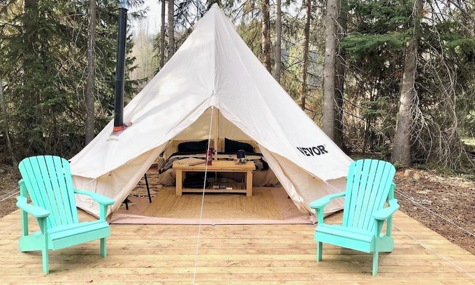 Regional District of Bulkley-Nechako Alquiler De RV | Willow Riverfront Bell Tent Retreat