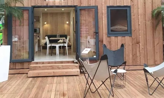 Therondels Cabina | Cabane Glamping 22m² (2 bedrooms) - without bathroom 5 people