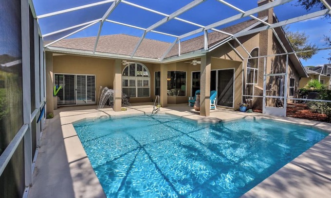 Spruce Creek Casa | 4-bd 3-ba house near Daytona Beaches w/private pool, AC, private community, bkyd