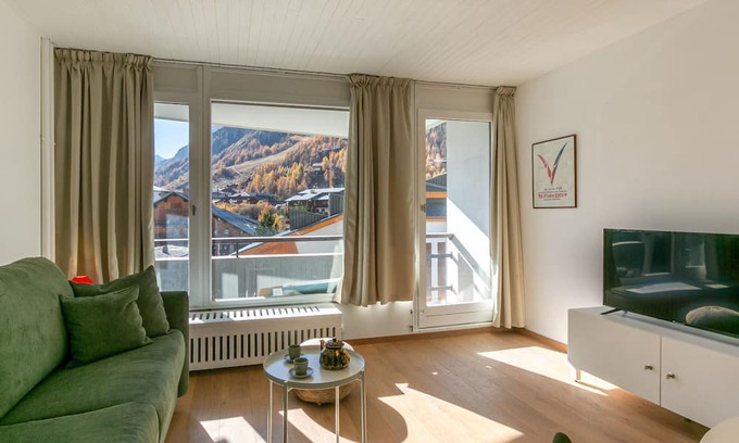 Val-d'Isere Apartamento | Estudio acogedor para 4 con balcón y wifi en Val-d'Isère